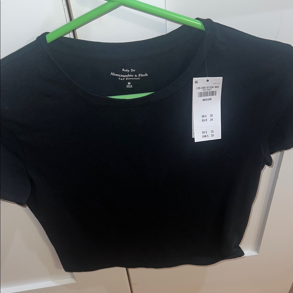Abercrombie & Fitch Baby Tee in Black NWT